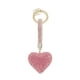 thumbnail image 1 of Exquisito llavero con forma de corazón de diamantes de imitación, colgante decorativo con purpurina, práctico llavero., 1 of 8