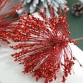 thumbnail image 4 of Gold Dusted Christmas Branches Tinsel Picks for Tree Decorating Holiday Bouquets Centerpiece Arrangements Glitter(Red), 4 of 6
