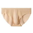 thumbnail image 2 of zeranth Men Seamless Ice Silk Briefs Low-rise 3D U-convex Ultra-Thin Panties Solid Color Quick Drying Underwear, 2 of 7