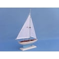 thumbnail image 2 of Handcrafted Model Ships PS-Light Blue17 Pacific Sailor Light Blue 17 in. Tall Sail Boat Decorative Accent, 2 of 2