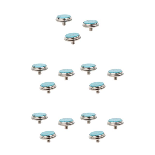 Wweixi 1/2/3/5 3Pcs Trumpet Repairing Part Buttons Musical Instrument Repair Kit 3 pcs blue turquoise 5PCS