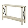 thumbnail image 3 of Walker Edison Magnolia Metal X Console Table, White Oak, 3 of 19