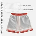 thumbnail image 3 of FORMRS Boys Swim Trunks Quick Dry Mesh Liner Boardshorts Sizes XS-XL, Red Snowman, 3 of 7