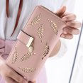 thumbnail image 6 of Item Type: Women Long Leather Wallet Commodity Use: Card bag Product Size(LxWxH): Approx. 19 x 3 x 9cm / 7.5 x 1.2 x 3.5in Material: PU leather, metal, 6 of 7