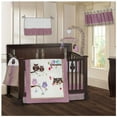 thumbnail image 1 of BabyFad Ensemble de Literie de Bassinette 9 Pcs Hibou Rose, 1 of 6