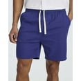 thumbnail image 5 of 3 Pack: Men's Cotton 7" Walk Short With Back Pocket & Drawstring - Casual Wear, 5 of 6