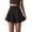 A-Black580, variant on XIAONU Women's Flared Shorts High Waisted Pleated Above Knee Bottoms Breathable Chic Everyday Party Shorts