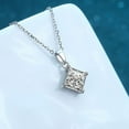 thumbnail image 4 of Genuine 2.0ct Moissanite Pure Silver 925 Fashion Fine Necklace For Women Gift,Summer Engagement Birthday Charm Pendant Necklace, 4 of 4