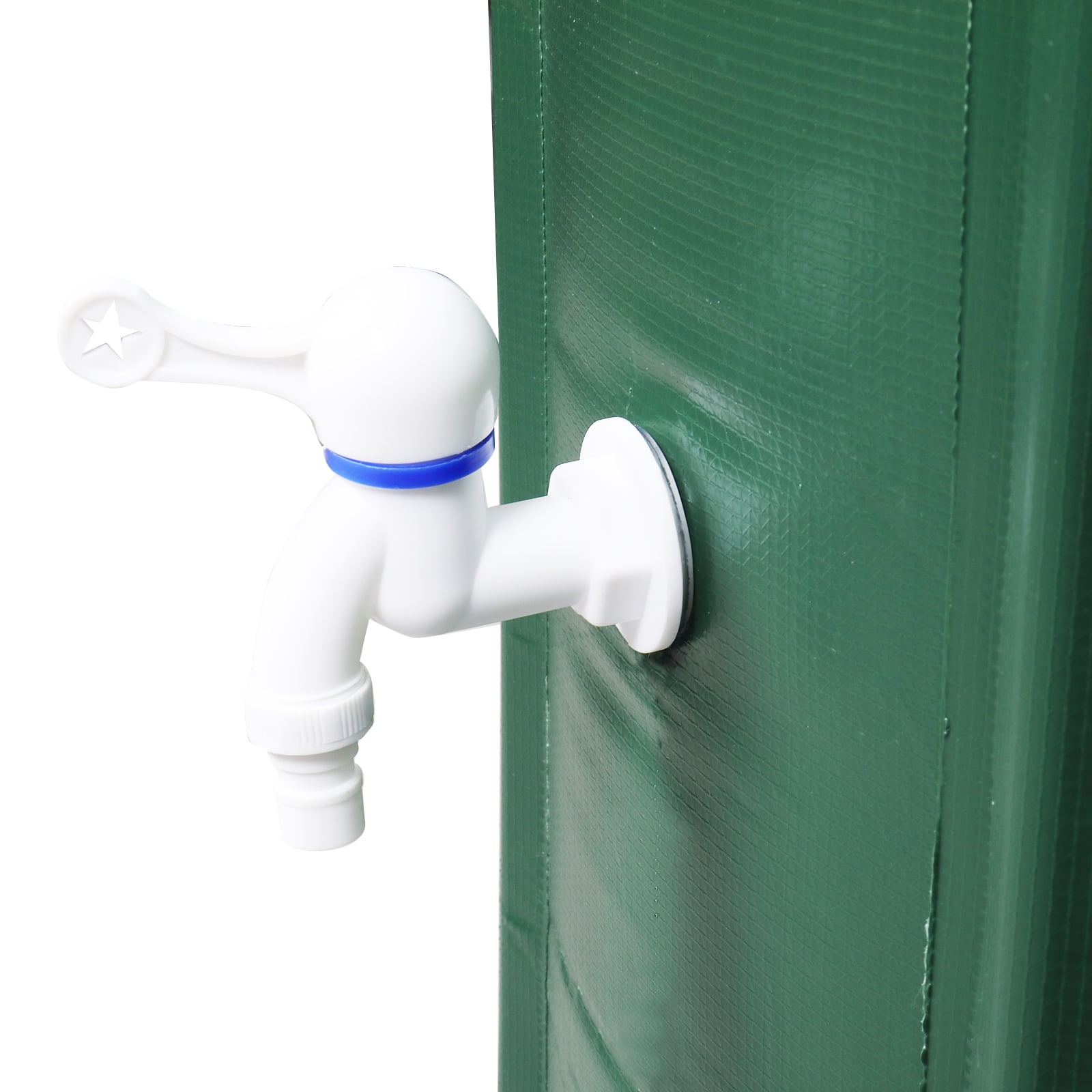 100 Gallon PVC Rain Barrel With Measuring Scale, Green