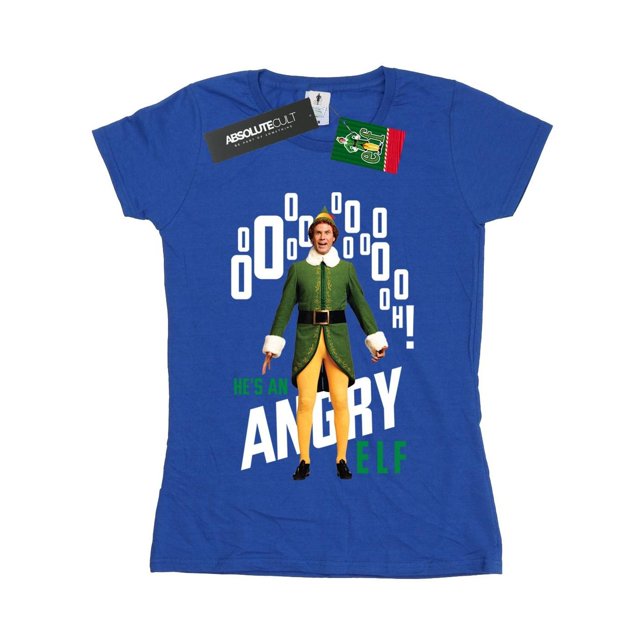 Elf Womens Angry Elf Cotton T-Shirt