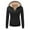 Black, variant on Women's Sherpa Lined Hooded Sweatshirt Zip Up Winter Warm Hoodies Comfy Hooded Fleece Jacket