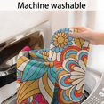 thumbnail image 5 of Multicolor Ethnic Floral Pattern Bathroom Rugs Mat,Non Slip Microfiber Bathroom Rug,Rubber Backing,Soft Bathroom Mats for Bathroom Floor,Tub and Shower,17x27in(43x68cm), 5 of 5