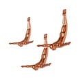 thumbnail image 2 of 6.5" x 2.5" x 6.5" Wall Diver - Bronze 3-Pack, 2 of 2