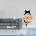 thumbnail image 2 of Soporte para pajitas,Dispensador de pajitas de acrílico para mostrador,Reloj de pared,Reloj de pared decorativo para baño o dormitorio,Reloj de pared para gatos silencioso,sin tictac,ideal, 2 of 8