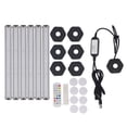 thumbnail image 2 of LED Wall Light, RGB Light Bar Music Sync Splicing 6 Set BT APP Remote Control  for Living Room, 2 of 7