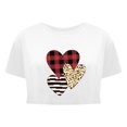 thumbnail image 4 of Qiopertar T-Shirt Mode Femme Col Rond Imprimé Manches Courtes Décontracté Grandes Économies de Vacances! Moins de 5$ jusqu'à 90 % de Réduction, 4 of 5