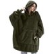 thumbnail image 2 of Sudadera con Capucha de Manta Extragrande, Jersey de para Descansar y Usar, Ideal para Adultos, Mujeres y Hombres. Verde Talla Única, 2 of 8