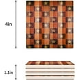 thumbnail image 3 of FMSHPON Independence Day American Flag on Wood Plank Set of 6 Coaster for Drinks, Absorbent Ceramic Stone Coasters Cup Mat with Cork Base for Home Kitchen Room Coffee Table Bar Decor, 3 of 4