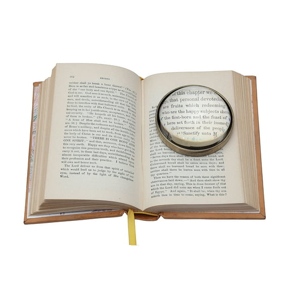 Creative Co-Op Round Paperweight Magnifying Glass