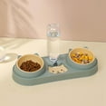 thumbnail image 4 of Baohd Distributeur d'Eau pour Animaux Station d'Alimentation pour Animaux Support Surélevé Bols Détachables Vert, 4 of 9