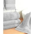 thumbnail image 3 of Cotton Paradise 100% Cotton Turkish 4 Piece Hand Towel Set, Soft Absorbent Face Towels Clearance Set, Silver Gray, 3 of 6