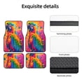 thumbnail image 5 of Sikiie Colorful Parrot Jungle Dream A Car Foot Mat Set of 4 Pieces Basics Universal Fit Rubber Carpet Floor Mats For Car SUV Van & Truck, 26.8"L x 17.3"W (Front), 13"L x 17.3"W(Rear), 5 of 6