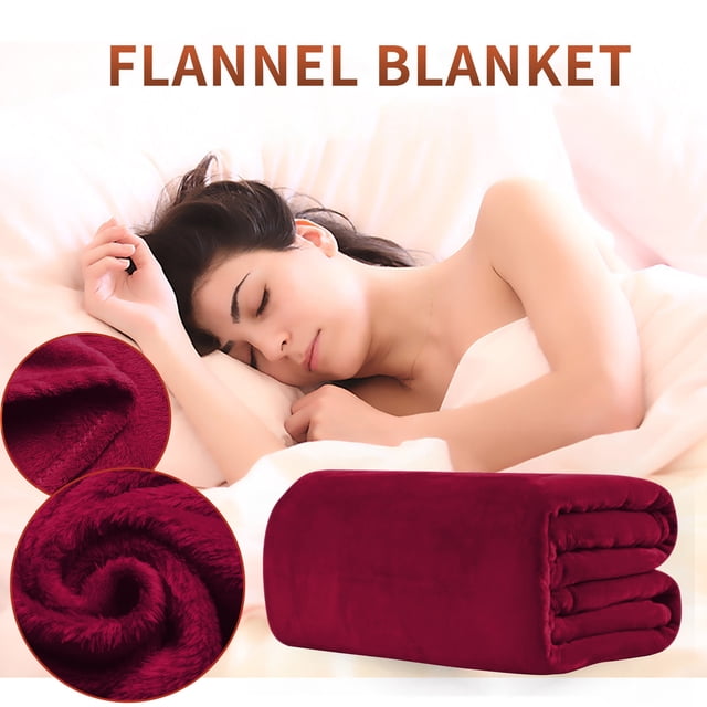 Clearance!Delayuji Air Conditioning Pure Color Blanket Flannel Gift Blanket Plain Color Blanket