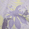 thumbnail image 1 of oneOone Cotton Flex Bluish Violet Fabric Tropical Birds With Leaves Quilting Supplies Print Sewing Fabric By The Yard 40 Inch Wide, 1 of 4