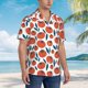 thumbnail image 3 of Fotbe Hand Drawn Tomatoes Camisa Hawaiana para Hombre Unisex – Camisa Casual de Verano con Botones de Manga Corta de Algodón y Lino,XX-Large, 3 of 7