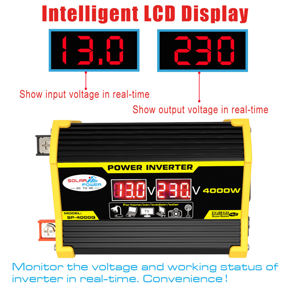 DC12-A110V 4000W  Solar Panel Kit Complete Solar Power Generator Home Grid System