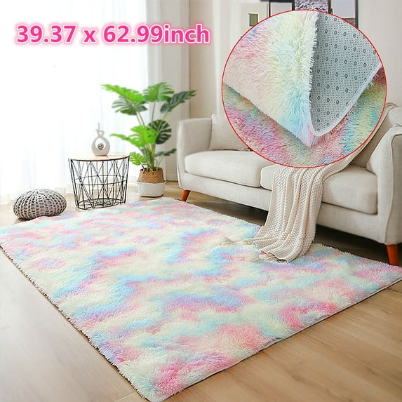 Stoneway 39.37 x 62.99'' Modern Soft Fluffy Floor Rug For Living Room/Bedroom