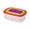 A003- Style C, variant on Food Storage Containers Rainbow Airtight 7 Pack Reusable Nesting Kitchen Leakproof Meal Prep Organizer Set