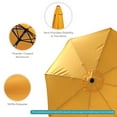 thumbnail image 6 of Sunnydaze 96" Gold Solid Octagon Market Umbrella with Push-Button Tilt, 6 of 15