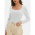 thumbnail image 6 of Womens Long Sleeve Shirts Crop Tops Going Out Basics Tees Clothes, 6 of 6