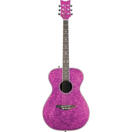 Daisy Rock Pixie Acoustic Electric Pink Sparkle