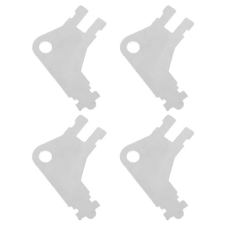 Zehuanyu 4 Pcs Tissue Rack Keys Toilet Paper Dispenser 3.20X2.90X0.10CM Silver