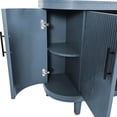 thumbnail image 3 of Blue Sideboard with Simple Line Design and Zinc Alloy Handles / Eye-Catching Exterior, 3 of 7