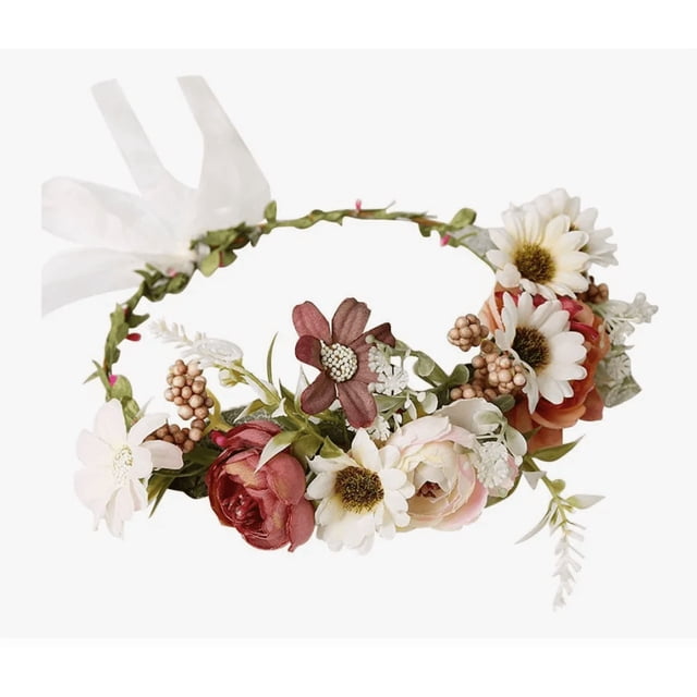 Xtellar Diademas Florales Para El Pelo Con Corona Flores Nupciales
