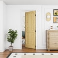 thumbnail image 2 of 32" x 80" Arch Top 2 Panel Door Slab, Paintable Interior Shaker, Suitbale For Living Room, Pantry, Laundry Room As Prehung, Pocket Door, French Door, Barn Door, Pine Wood, Unfinished, 2 of 5