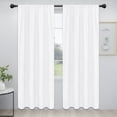 thumbnail image 1 of Cortinas Easy-Going Blackout, 107 x 213 cm, térmicas, color blanco, 2 paneles, 1 of 7