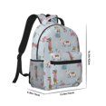 thumbnail image 2 of Salouo Cute Snowflake Dachshund Print Laptop Backpack 16.5'' Daypack Carry On Backpack for Men Women Outdoor Bag Laptop Sleeve and Dual for Weekender/Business/Hiking-One Size, 2 of 6