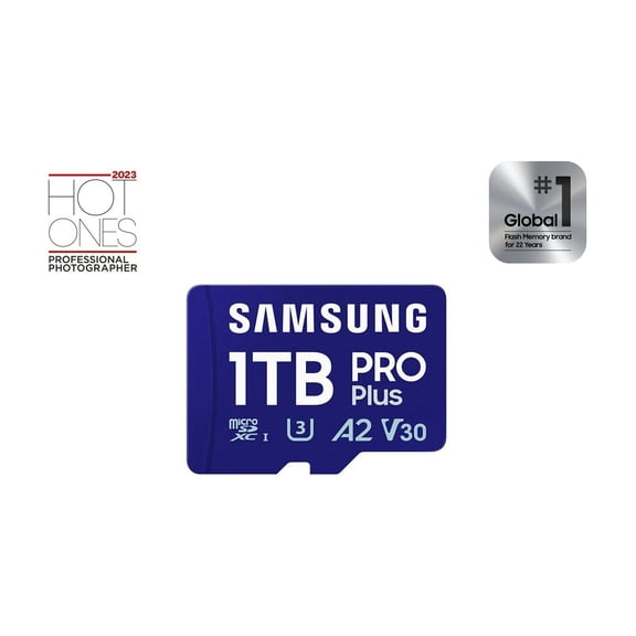 Samsung PRO Plus 1 TB Class 10/UHS-I (U3) V30 microSDXC, 1