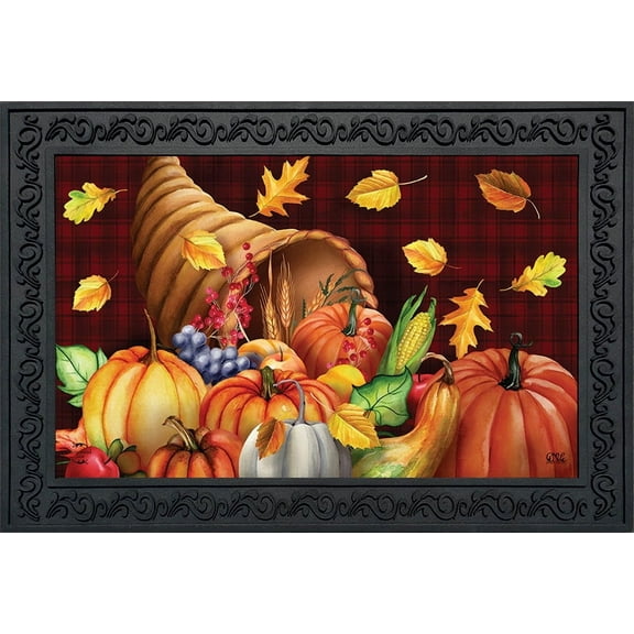 Briarwood Lane Fall Bounty Cornucopia Holiday Doormat
