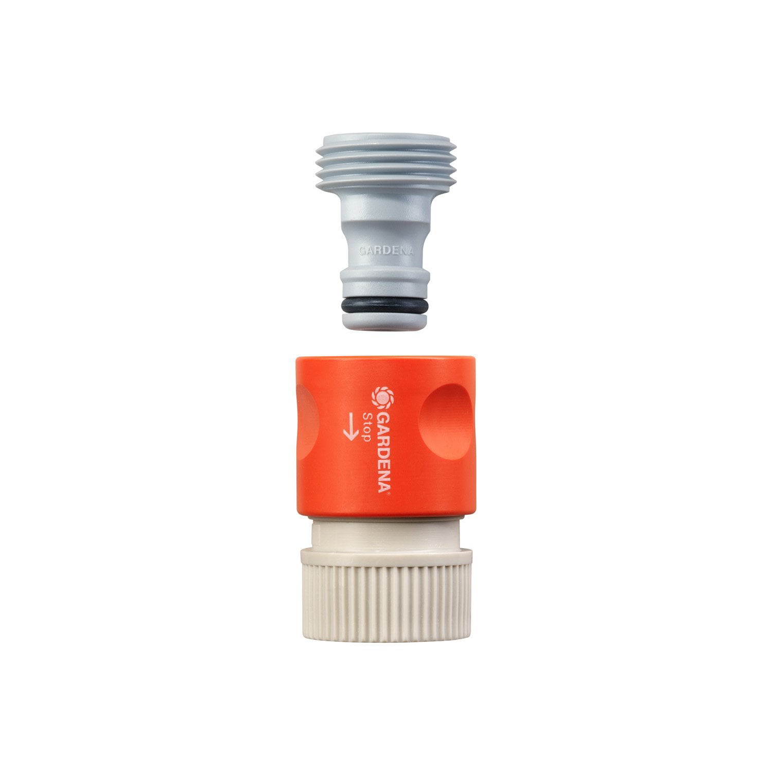 Gardena 36918 Classic Male Garden Hose Connector with Water Stop
