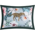thumbnail image 5 of Chic Home Orithia 6 Piece Reversible Quilt Set Tropical Floral Leopard Print Bed in a Bag - Sheet Set Decorative Pillow Sham Included, Twin, 5 of 6