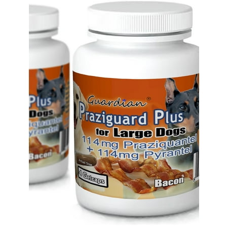 4 ct Praziguard Plus 114mg Bacon for Large Dogs (Best Pig For Bacon)