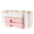 thumbnail image 1 of Caja de almacenamiento de cosméticos para mujeres, estante de almacenamiento a prueba de polvo, cajón de escritorio, tocador para el hogar, organizador de cuidado de la piel, 1 of 6
