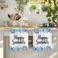 thumbnail image 4 of Blue Ocean Shells Conch Kitchen Towels Set of 4, Nautical Coastal Starfish Summer Absorbent Dish Towels for Kitchen, Microfiber Hand Towel, Quick Drying Tea Towel for Cleaning Decorative Dishcloths, 4 of 7