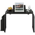 thumbnail image 4 of 40cm Adjustable Overbed Table - Tilt Desktop with 360° Wheels & Side Shelf, Height/Length Customizable, 4 of 8