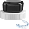 thumbnail image 3 of Retainer Denture Case, Denture Cup for Soaking Dentures, Portable Denture Bath Box, False Teeth Container, Teeth Aligner Case, Multifunctional Mouth Guard Case for Home Office Travel, 3 of 7